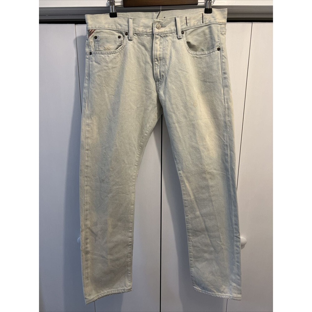 Denim & Supply Ralph‎ Lauren Jeans Mens 33x30 Prospect Slim Fit Light Wash Faded